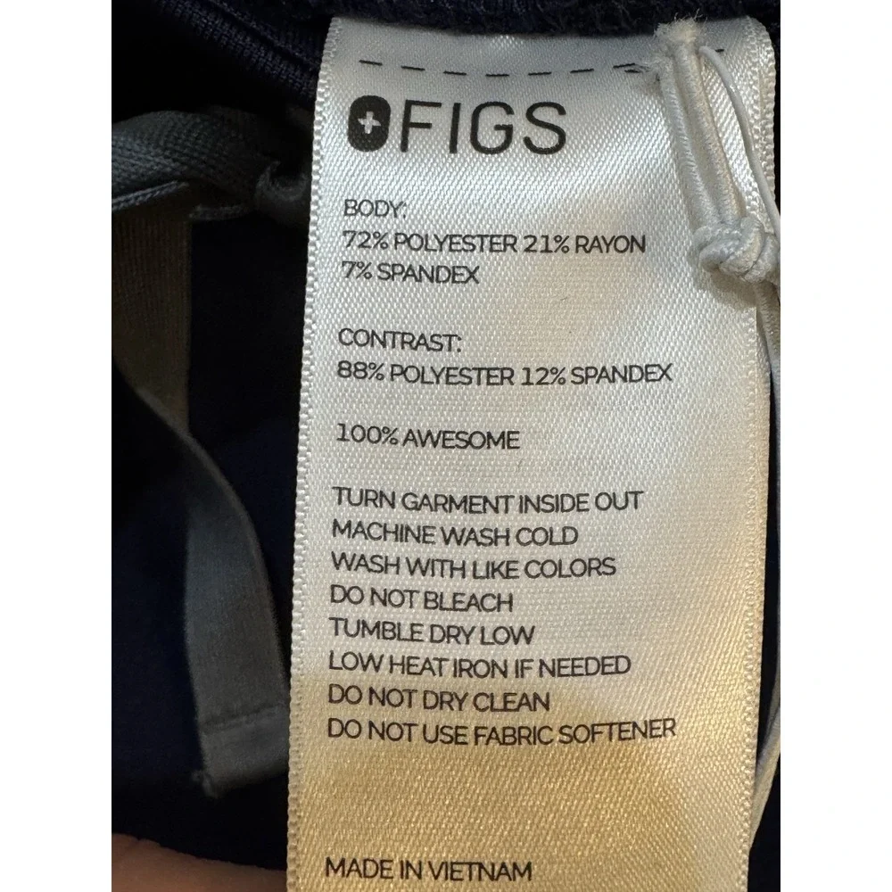 Figs Kade Cargo Scrub Pants™‎ High Waist Size XL Navy Career